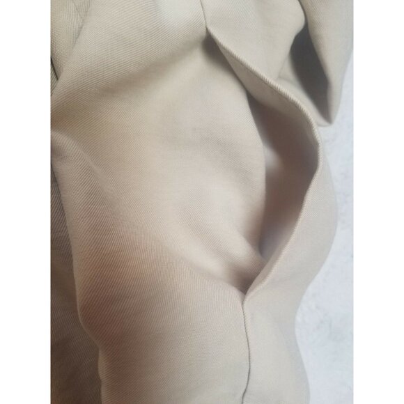 Lucky Brand Womens Open Front Blazer Draped Long Sleeve Jacket Medium White - Picture 9 of 9